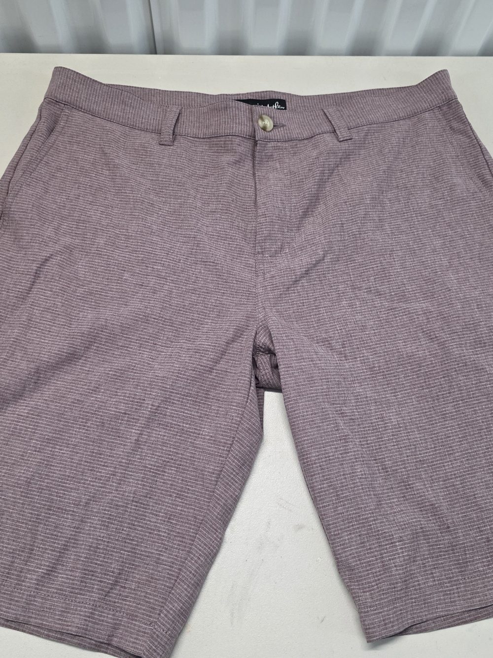 Travis Mathew Golf Shorts Mauve Purple Heather Stretch Resort Casual Men's Size